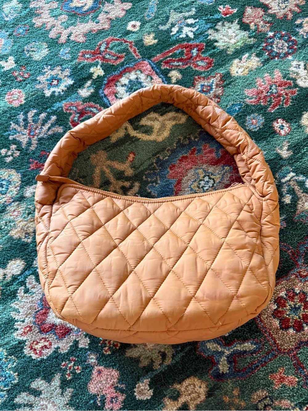 Vera Bradley Quilted Shoulder Hobo in Light Tan